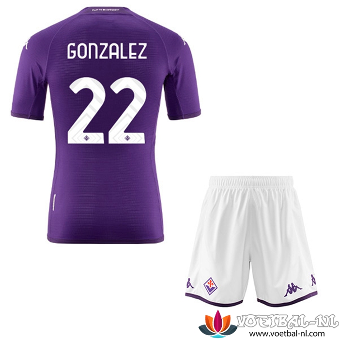 ACF Fiorentina (GONZALEZ #22) Kinderen Thuisshirt 2022/23