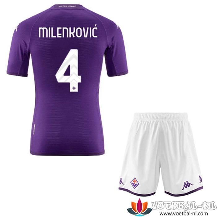ACF Fiorentina (MILENKOVIĆ #4) Kinderen Thuisshirt 2022/23
