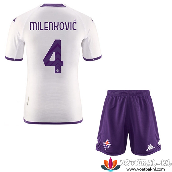 ACF Fiorentina (MILENKOVIĆ #4) Kinderen Uitshirt 2022/23