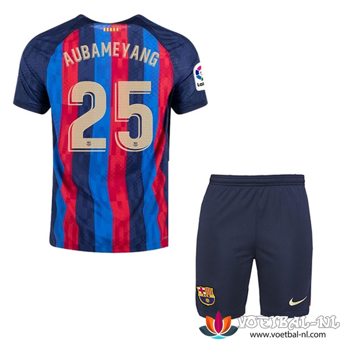 FC Barcelona (AUBAMEYANG #25) Kinderen Thuisshirt 2022/23