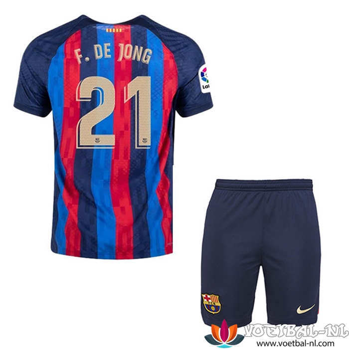 FC Barcelona (F.DE JONG #21) Kinderen Thuisshirt 2022/23