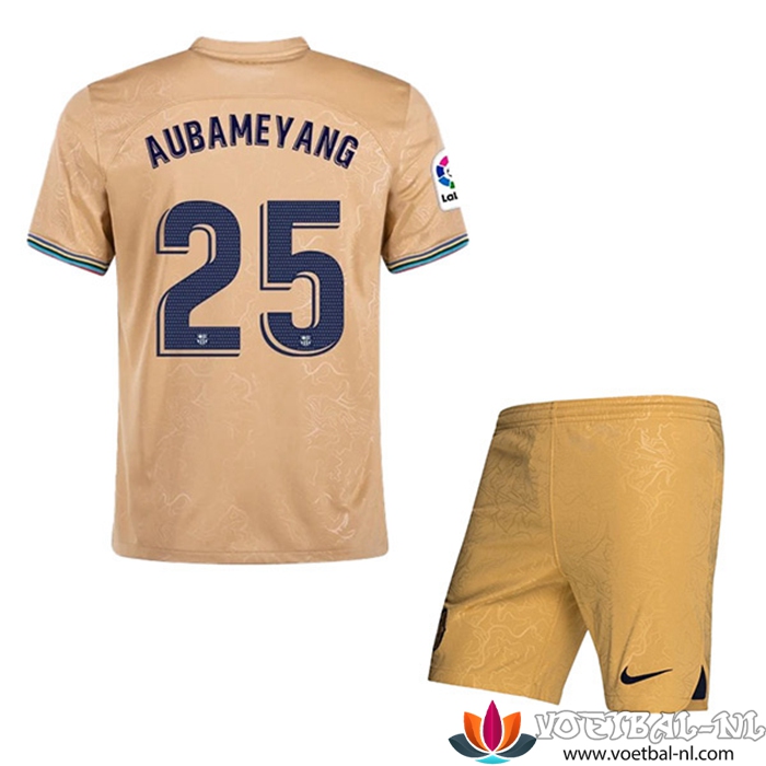 FC Barcelona (AUBAMEYANG #25) Kinderen Uitshirt 2022/23
