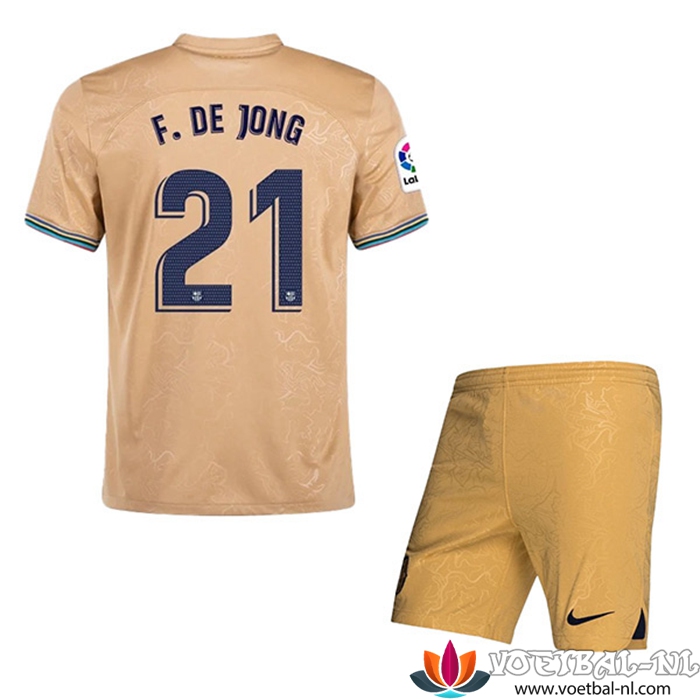 FC Barcelona (F.DE JONG #21) Kinderen Uitshirt 2022/23