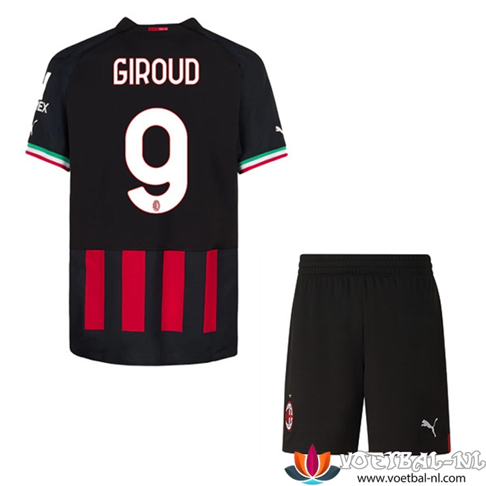 AC Milan (GIROUD #9) Kinderen Thuisshirt 2022/23