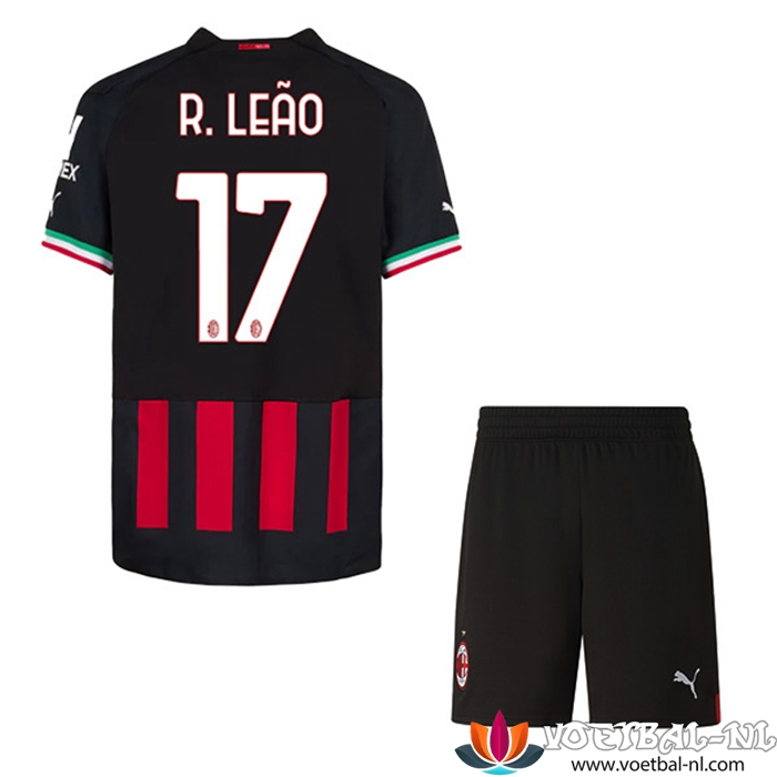 AC Milan (R. LEÃO #17) Kinderen Thuisshirt 2022/23