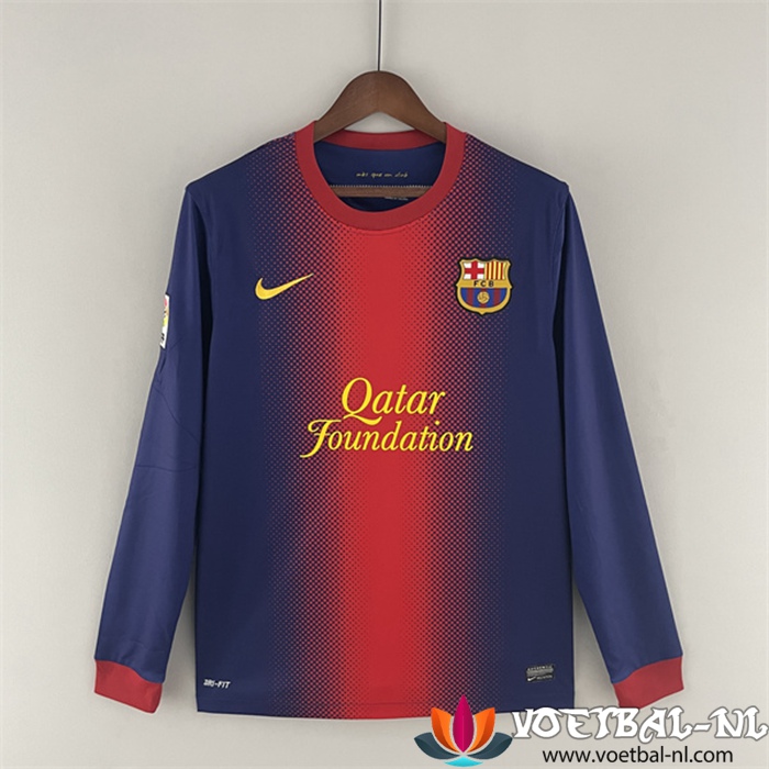 FC Barcelona Voetbalshirts Retro Thuisshirt Lange Mouwen 2012/2013