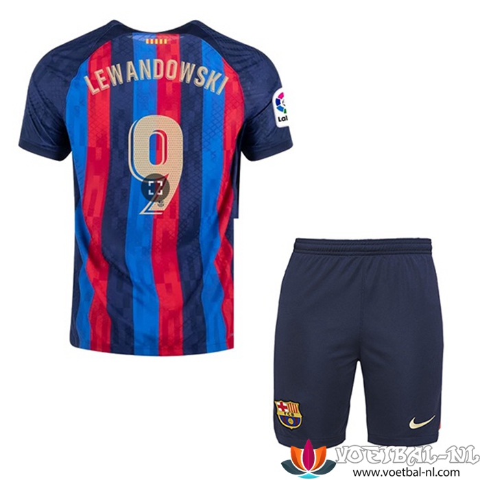 FC Barcelona (LEWANDOWSKI #9) Kinderen Thuisshirt 2022/2023
