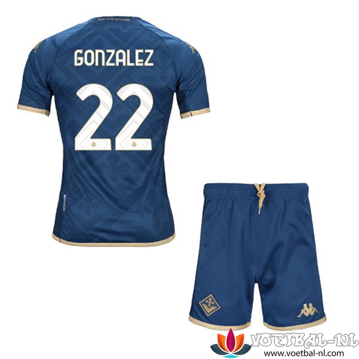 ACF Fiorentina (GONZALEZ #22) Kinderens 3e Shirt 2022/2023