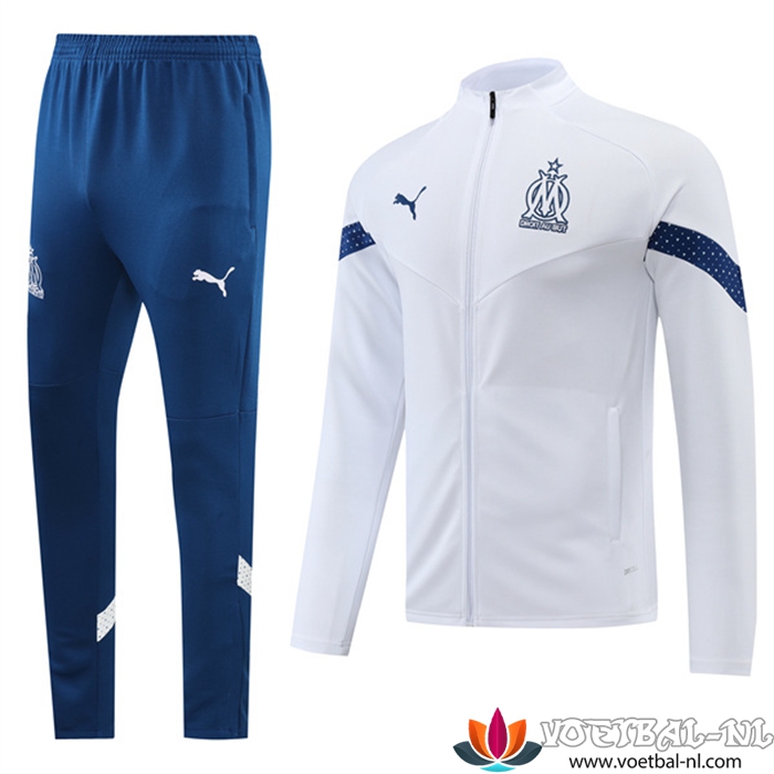Trainingspak (Jack) Marseille Wit 2022/2023