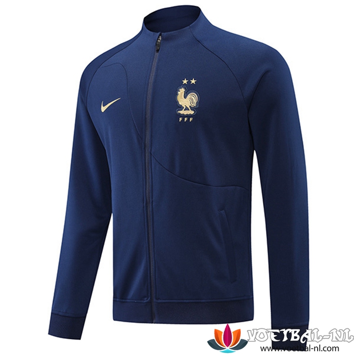 Trainingsjack Frankrijk marineblauw 2022/2023
