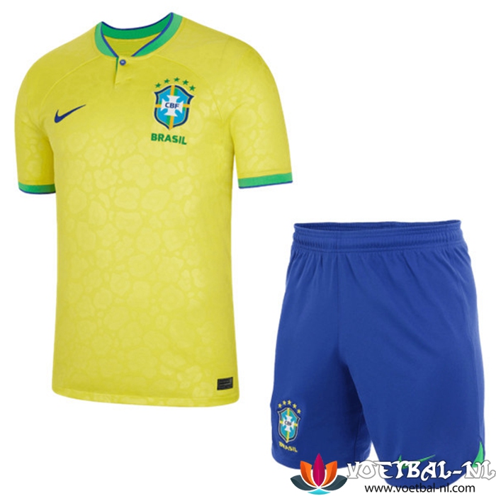 Brazilië Thuisshirt + Shorts WK 2022