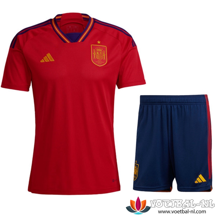 Spanje Thuisshirt + Shorts 2022/2023