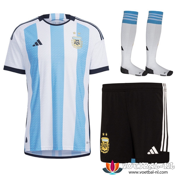 Argentinië Thuisshirt (Short + Sokken) 2022/2023