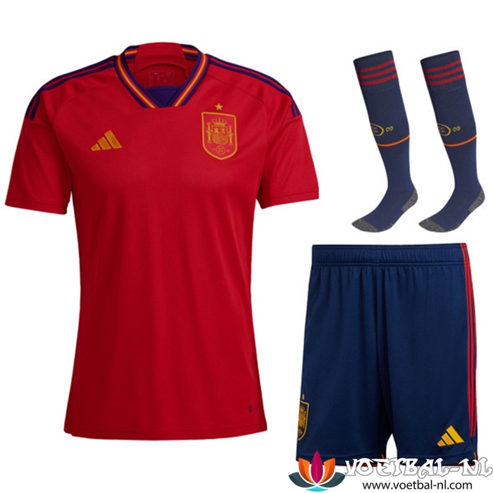 Spanje Thuisshirt (Short + Sokken) 2022/2023