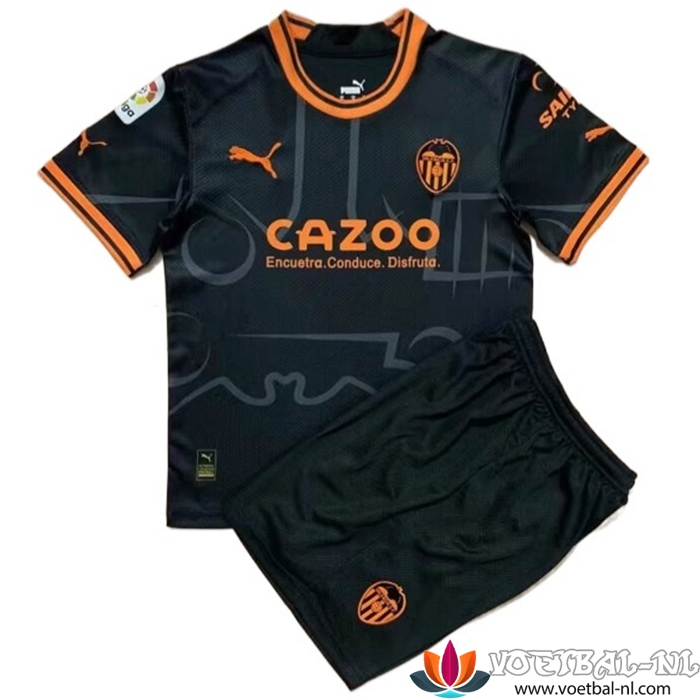 Nieuwe Valencia CF Kinderen Uitshirt 2022/2023