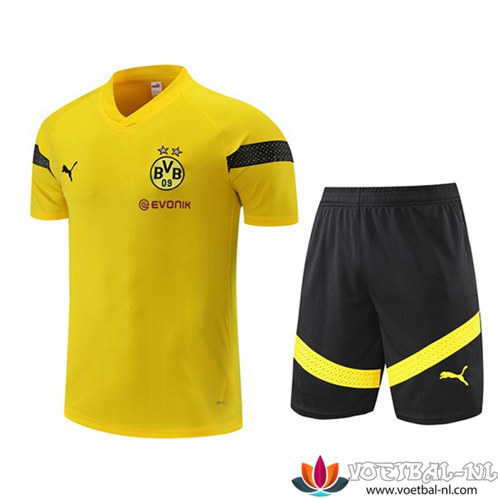 Dortmund BVB Trainingstrikot + Shorts Geel 2022/2023