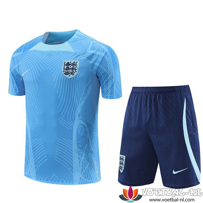 Engeland Trainingstrikot + Shorts LichtBlauww 2022/2023