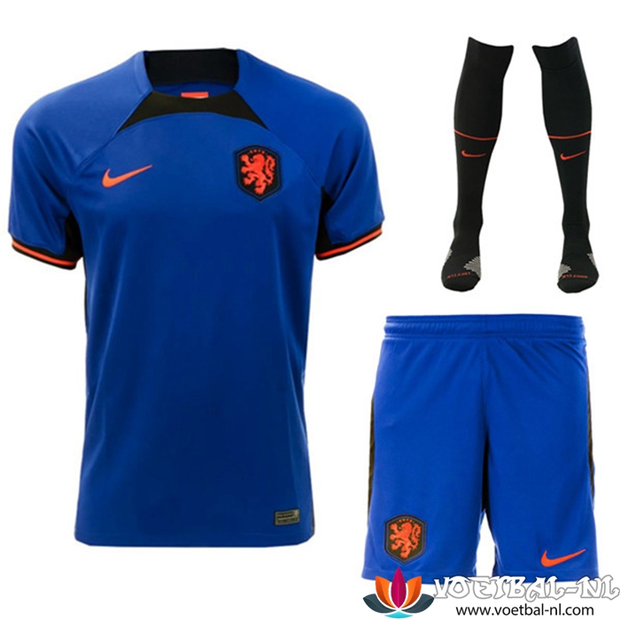 Nederland Uitshirt (Voetbalbroekje + Voetbalsokken) WK 2022