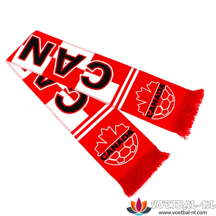 Nieuwe sjaals WK 2022 Canada Rood/Wit