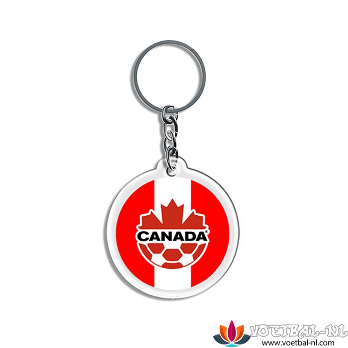 Nieuwe sleutelhouder Arrondir WK 2022 Canada Wit/Rood