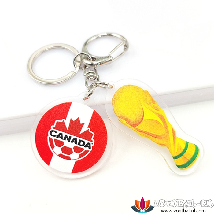 Nieuwe sleutelhouder Arrondir WK 2022 + Canada Wit/Rood