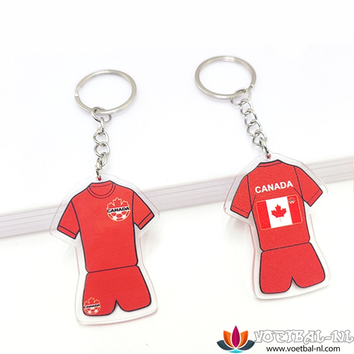 Nieuwe sleutelhouder WK 2022 Canada Rood