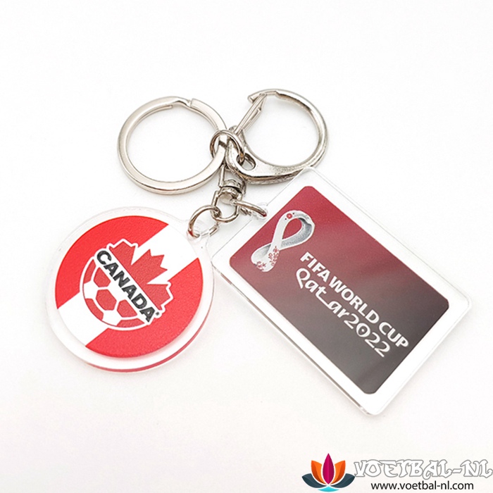 Nouvelle sleutelhouder WK 2022 Canada Wit/Rood