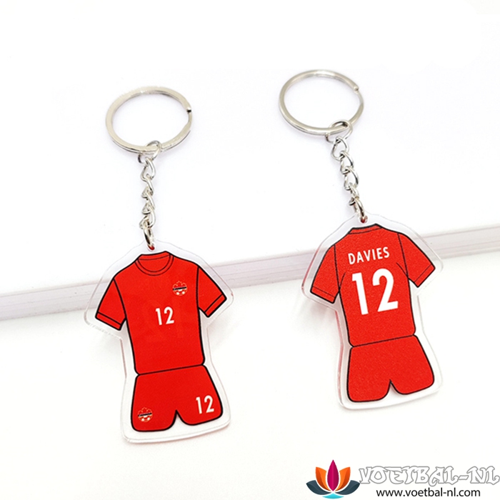 Nieuwe sleutelhouder WK 2022 Canada (DAVIES) Rood