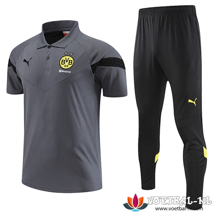 Dortmund Polo Shirt Grijs 2023/2023