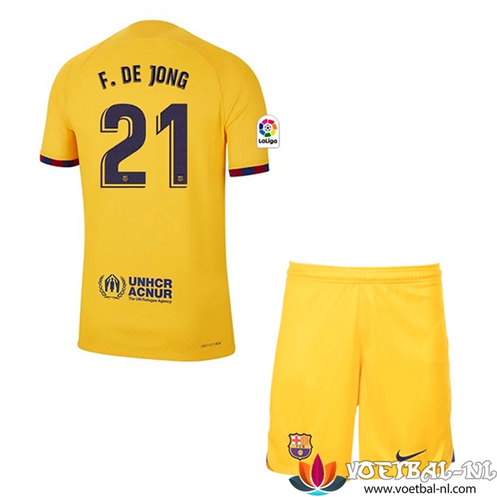 Barcelona Voetbalshirts (F.DE JONG #21) Kinderen Vierde 2023/2023