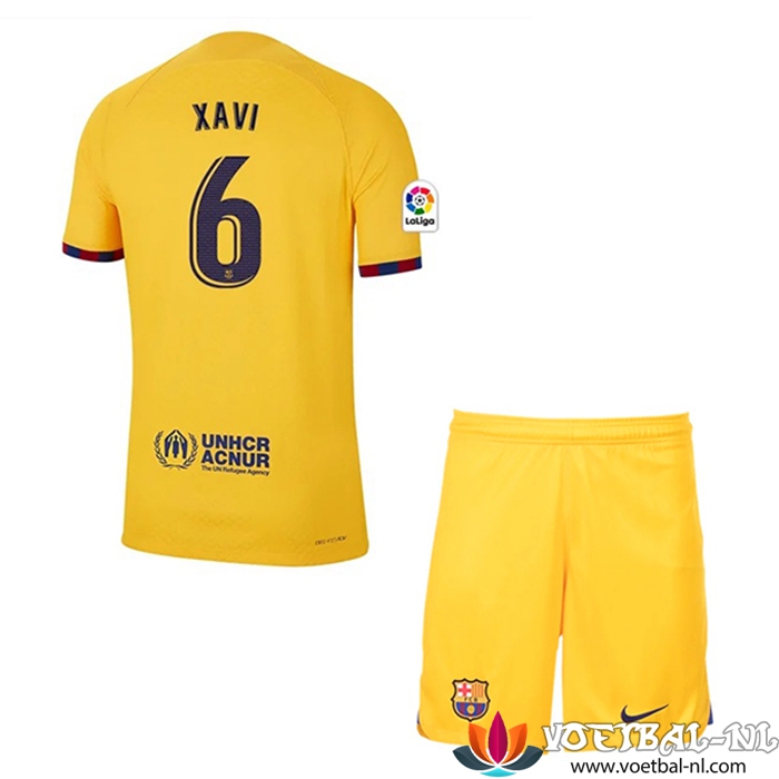 Barcelona Voetbalshirts (XAVI #6) Kinderen Vierde 2023/2023