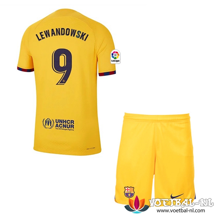 Barcelona Voetbalshirts (LEWANDOWSKI #9) Kinderen Vierde 2023/2023