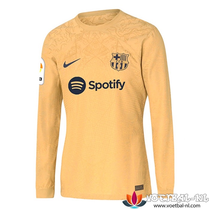 Voetbalshirts FC Barcelona Uitshirt Lange Mouwen 2023/2024