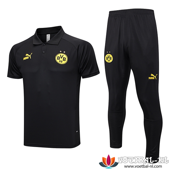 Polo Shirt Dortmund Zwart 2023/2024