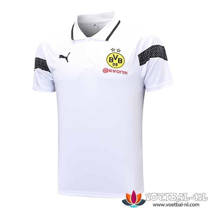 Polo Shirt Dortmund Wit 2023/2024