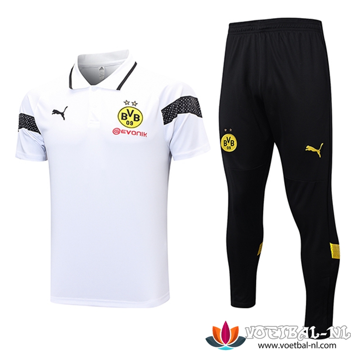 Polo Shirt Dortmund Wit 2023/2024