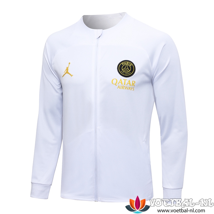 PSG Trainingsjack Wit 2023/2024